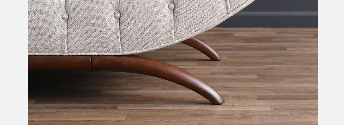 Adrian Pearsall "Gondola" Biscuit-Tufted Sofa for Craft Associates