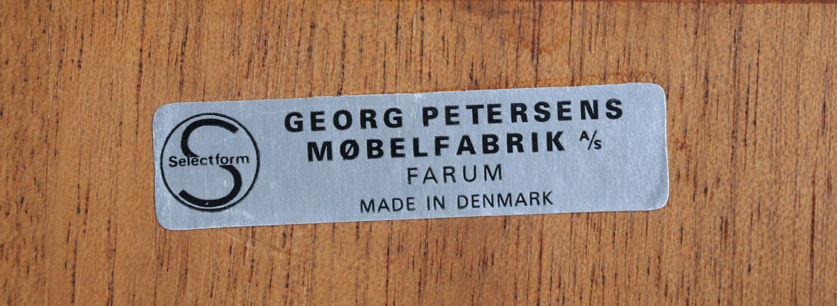 Danish Cantilever Floating Rosewood Desk by Georg Petersens