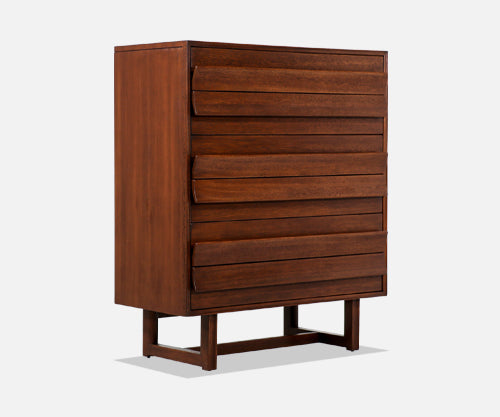Paul Laszlo Sculpted Highboy for Brown Saltman