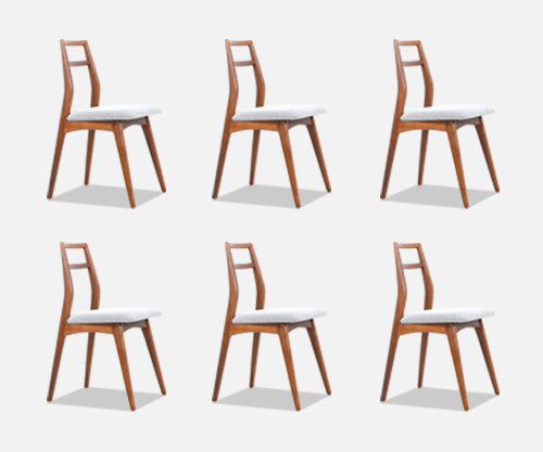 Mid-Century Modern Walnut Dining Chairs