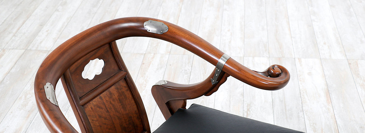 Mid-Century Modern "Far East Collection" Arm Chairs by Baker