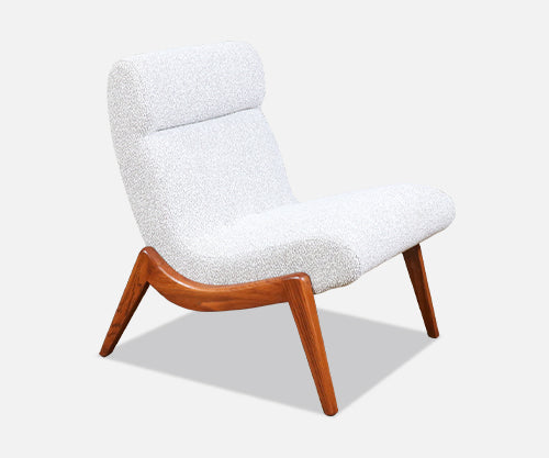 Mid-Century Modern Sculpted Slipper Chair