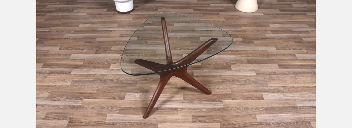 Adrian Pearsall "Jax" Sculpted Walnut Side Table