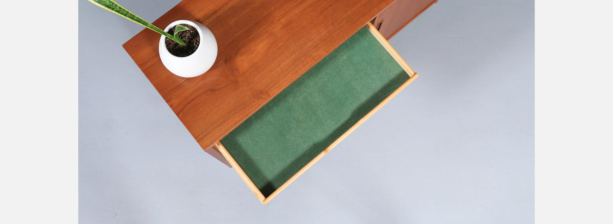Danish Modern Teak Credenza by Carlo Jensen for Hundevad Co.