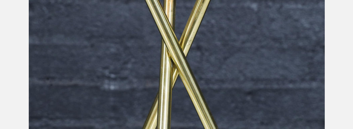 Gerald Thurston Tripod Brass Table Lamp for Lightolier
