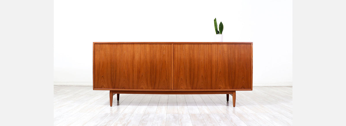 Arne Vodder "Triennale" Teak Dresser with Color Bowtie Drawers for Sibast Møbler