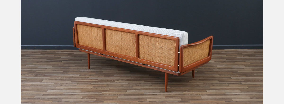 Peter Hvidt & Orla Mølgaard-Nielsen Teak & Cane Daybed Sofa