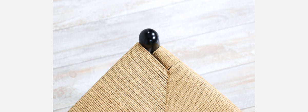 Hans J. Wegner "Wishbone" Ebonized Arm Chairs for Carl Hansen & Søn 