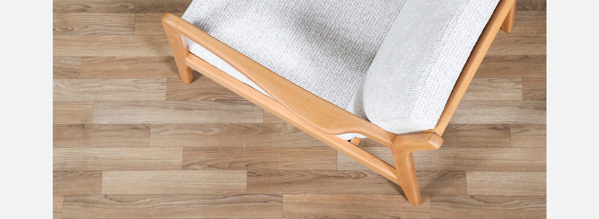 Folke Ohlsson Model "Tema 1" Beechwood Lounge Chairs for Dux