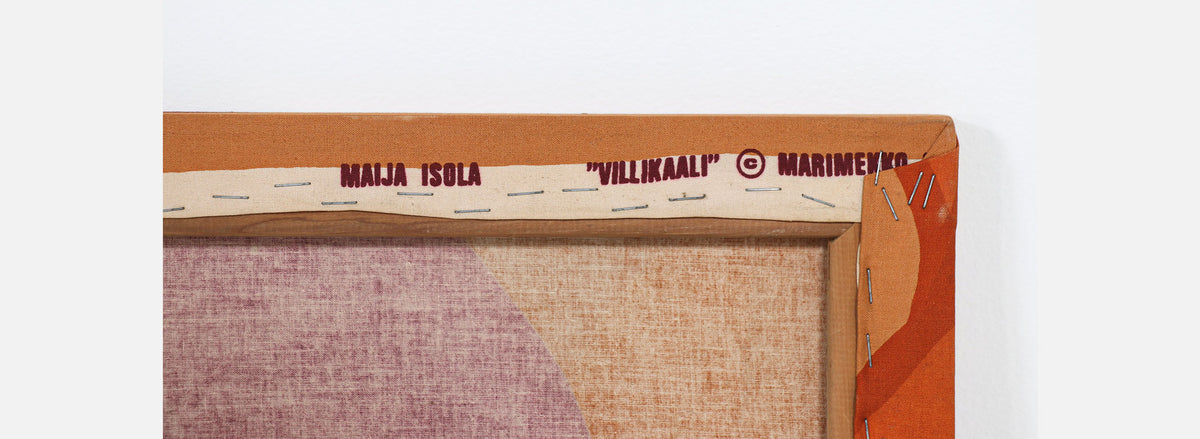 Vintage 1967 Marimekko "Villikaali" Wall Textile Art by Maija Isola