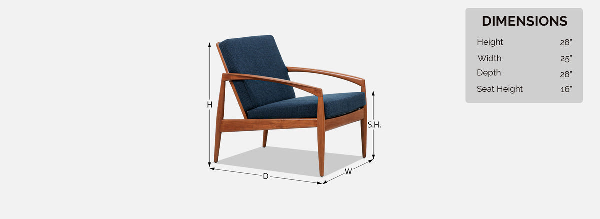 Kai Kristiansen "Paper Knife" Sculpted Teak Lounge Chair for Magnus Olesen