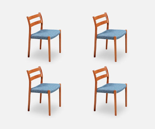 Niels O. Møller Model #84 Teak Dining Chair for J.L. Møllers