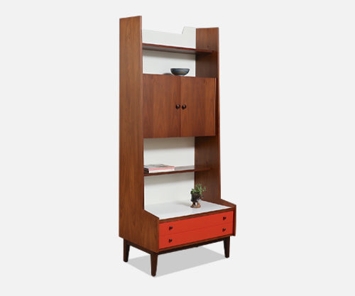 Kipp Stewart Lacquered & Walnut Bookshelf for Glenn of CA
