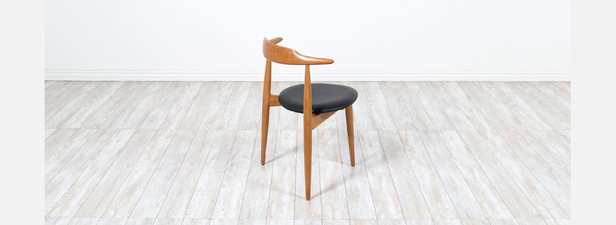 Hans J. Wegner Model-4103 Oak & Leather Desk Chair for Fritz Hansen