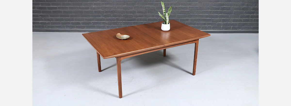 Folke Ohlsson Model-452 Expanding Walnut Dining Table for Dux