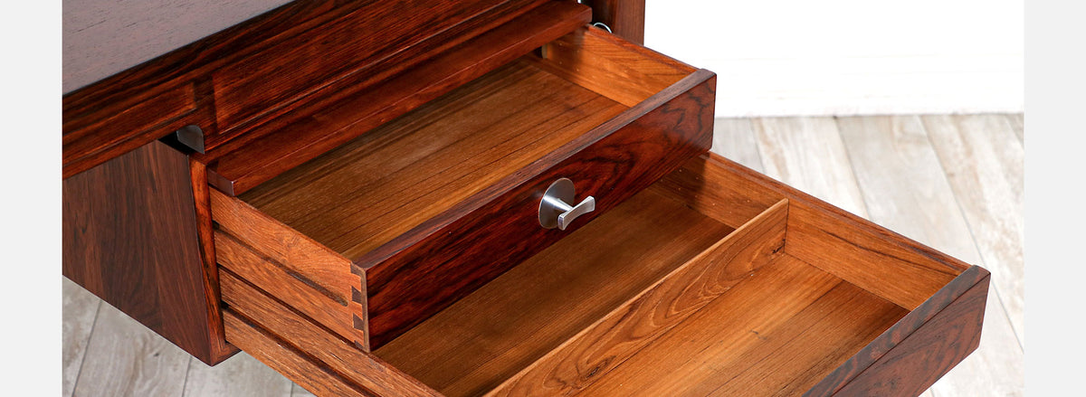 Finn Juhl "Diplomat" Executive Brazilian Rosewood Desk for France & Son
