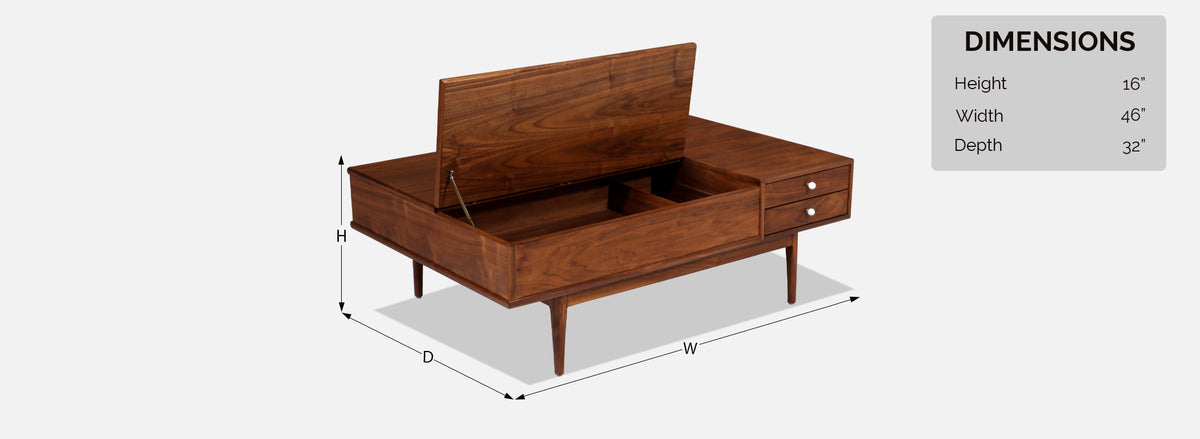 Kipp Stewart & Stewart MacDougall "Declaration" Walnut Coffee Table for Drexel