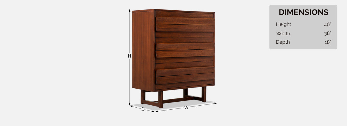 Paul Laszlo Sculpted Highboy for Brown Saltman