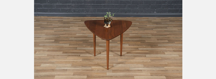 Mid-Century Modern Triangular Side Table by Jens Risom
