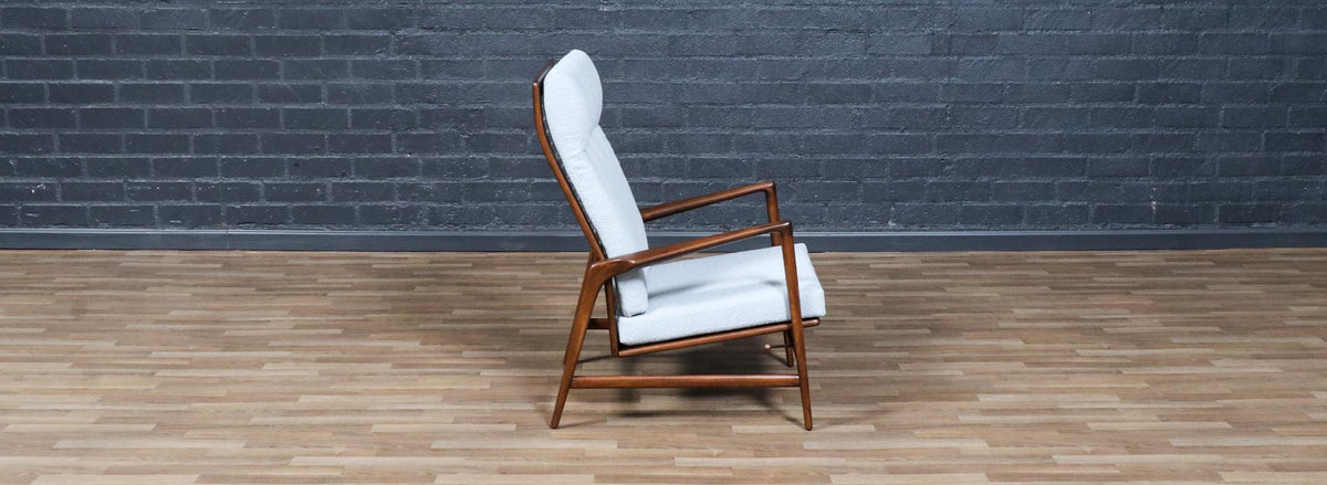 Mid-Century Reclining Lounge Chair by Ib Kofod-Larsen for Selig