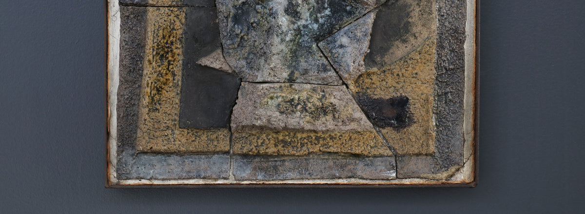 Mid-Century Modernist Cubist Concrete Wall Art