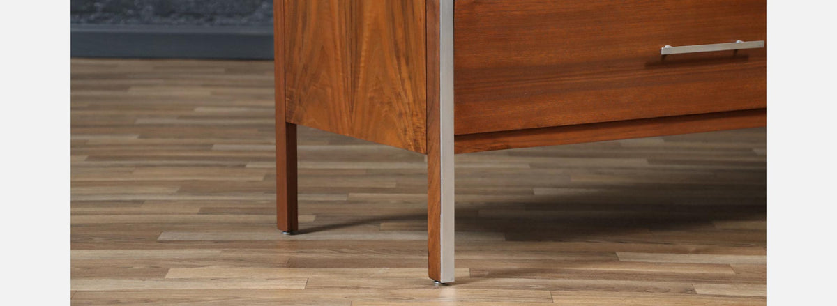 Paul McCobb "Linear Group" Dresser w/ Steel Accents for Calvin Furniture