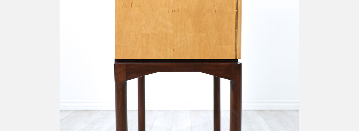Mid-Century Modern Swedish Two-Tone Cabinet by Ferd Lundquist