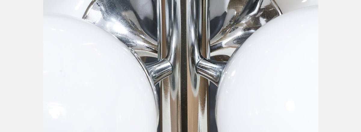 Robert Sonneman Sputnik Space Age Chrome Orb Table Lamp