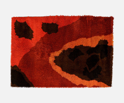Mid-Century Scandinavian Modern Wool Modern Rug