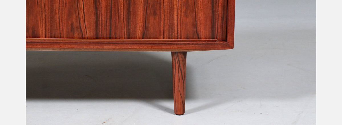 Carlo Jensen Rosewood Credenza w/ Sliding Doors for Hundevad & Co.