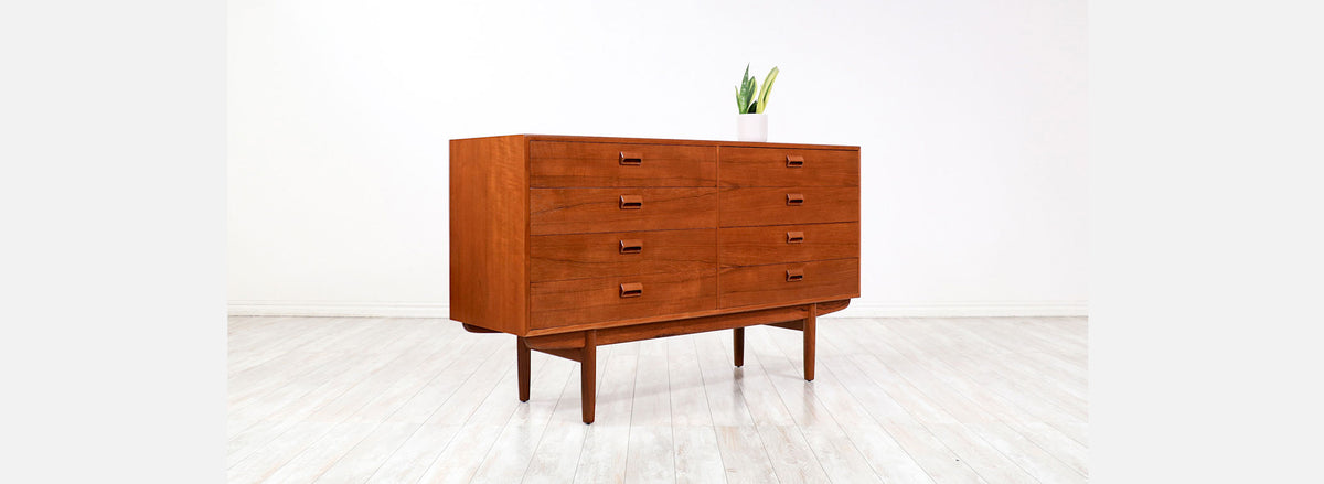 Børge Mogensen 8-Drawer Teak Dresser for Søborg Møbelfabrik