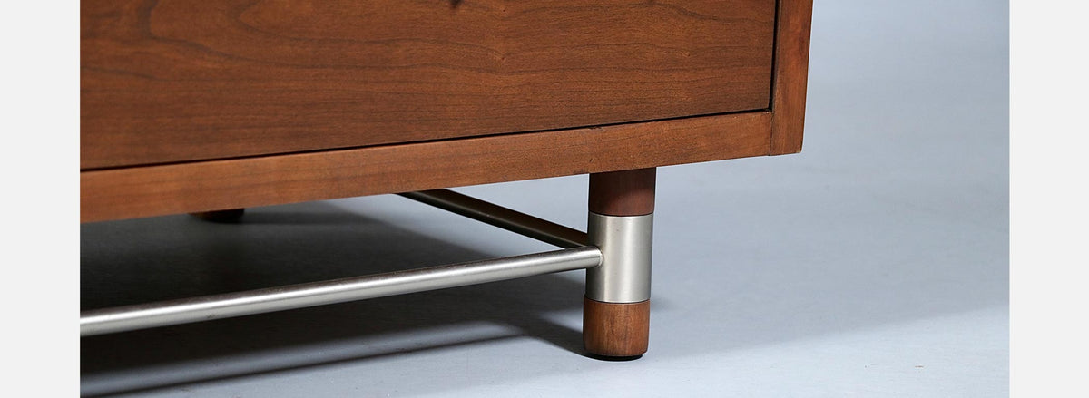 Mid-Century Modern Sculpted Highboy Dresser by Weiman