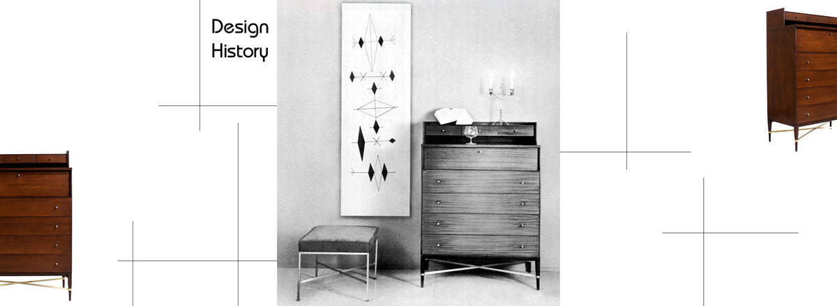 Paul McCobb "Irwin Collection" Chest of Drawers with Brass Accents for Calvin Furniture 