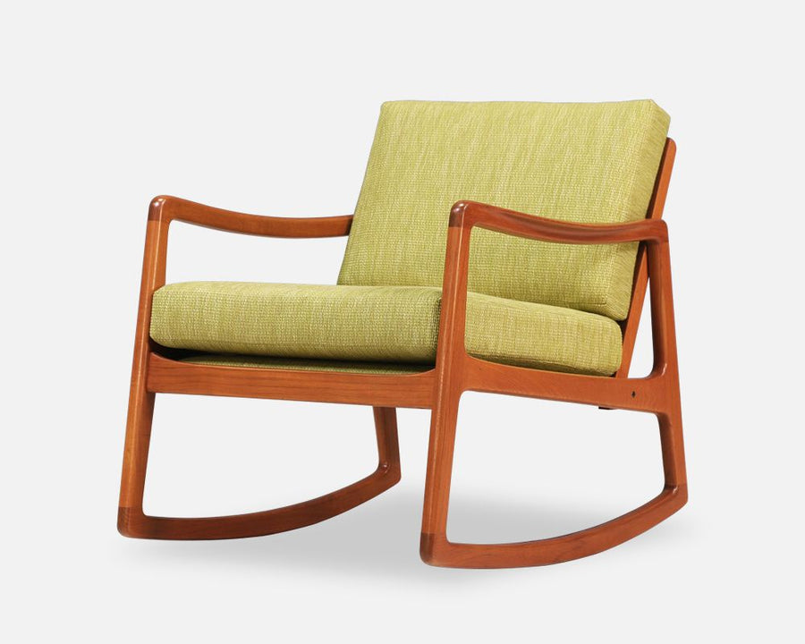 Ole Wanscher Teak Rocking Chair for France & Søn