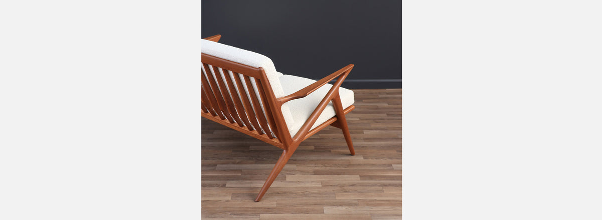Poul Jensen Teak Love Seat Sofa for Selig