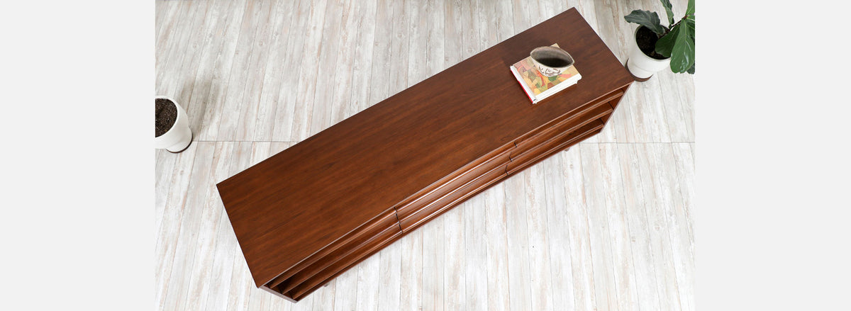 Mid-Century Modern Curved-Front Dresser by Young Furniture Co.