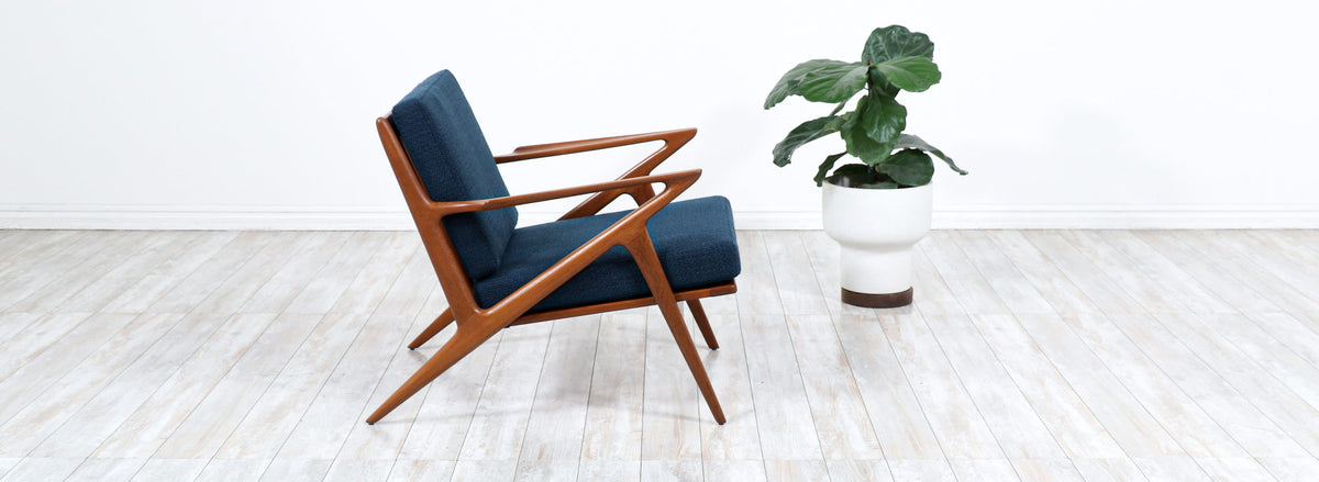 Danish Modern "Z" Teak Lounge Chair by Poul Jensen for Selig
