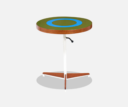 Vintage Adjustable Tripod Teak Side Table by Petter Pepper Products