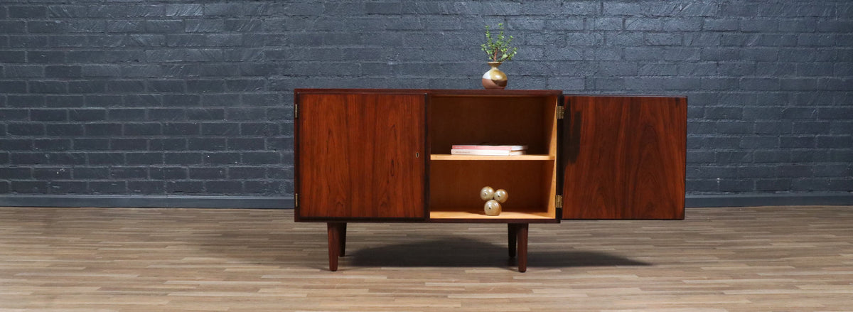 Carlo Jensen Brazilian Rosewood Cabinet for Hundevad & Co.