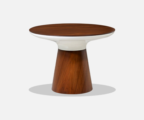 Frank Rohloff Tulip Walnut Side Table for Brown Saltman 