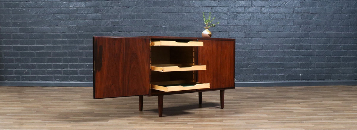 Carlo Jensen Brazilian Rosewood Cabinet for Hundevad & Co.