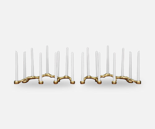 Pair of Mid Century Modern Brutalist Candelabras