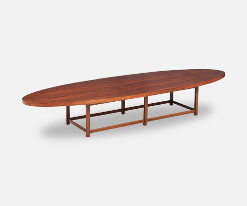 Paul McCobb "Delineator" Rosewood Surfboard Coffee Table for Lane