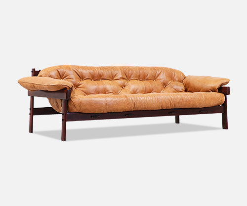 Percival Lafer MP-41 Series Brazilian Leather Sofa 