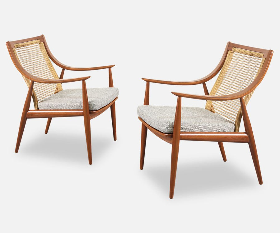 Peter Hvidt & Orla Mølgaard-Nielsen Model FD-146 Lounge Chairs for France & Daverkosen