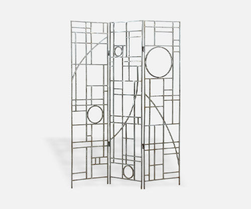 Post-Modern Geometric Folding Room Divider by Robert Sonneman