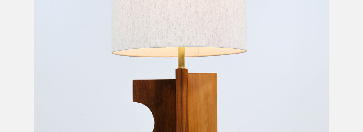 Mid-Century Modern Geometric Form Table Lamp
