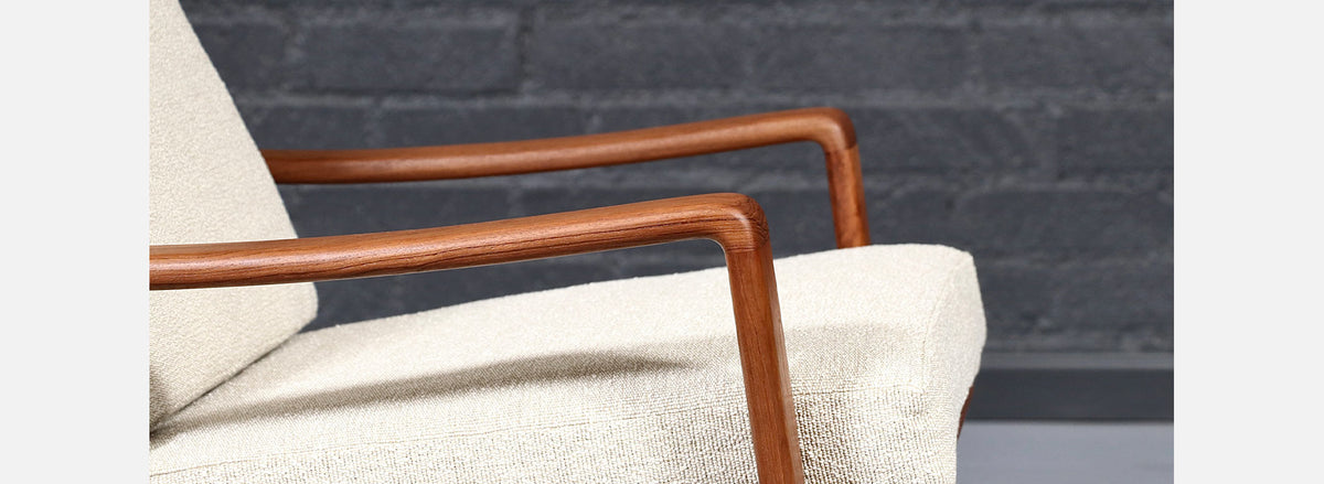 Arne Wahl Iversen Teak Lounge Chair for Komfort