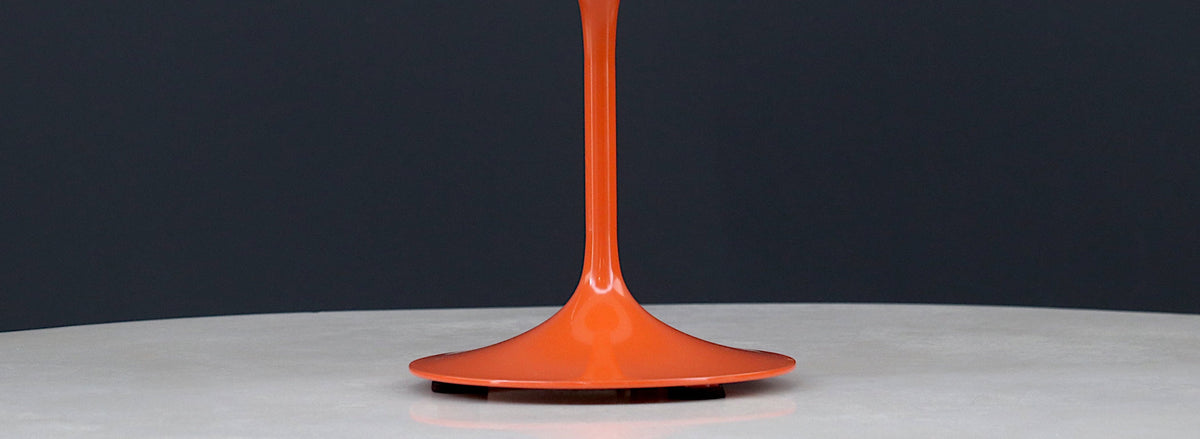 Bill Curry "Stemlite" Orange Mushroom Lamp for Design Line