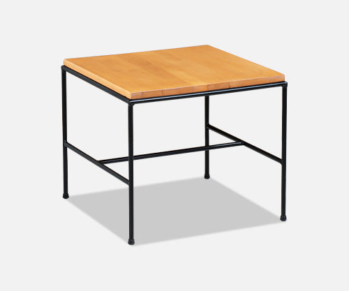 Paul McCobb "Planner Group" Maple Side Table with Iron Base for Winchendon Furniture